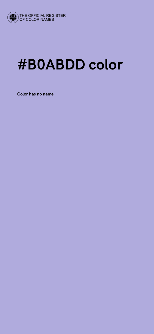#B0ABDD color image