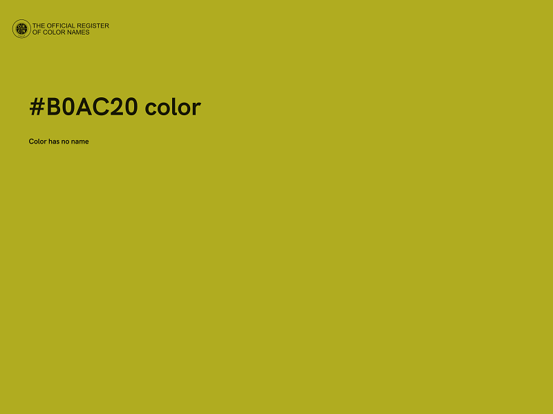 #B0AC20 color image