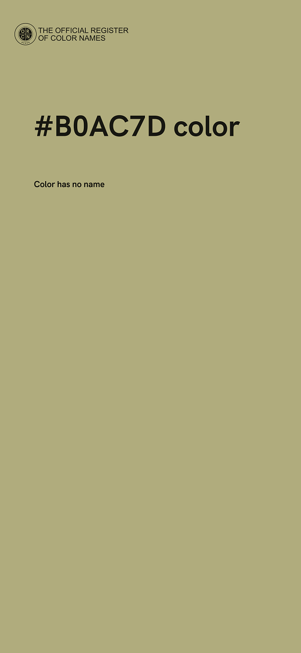 #B0AC7D color image