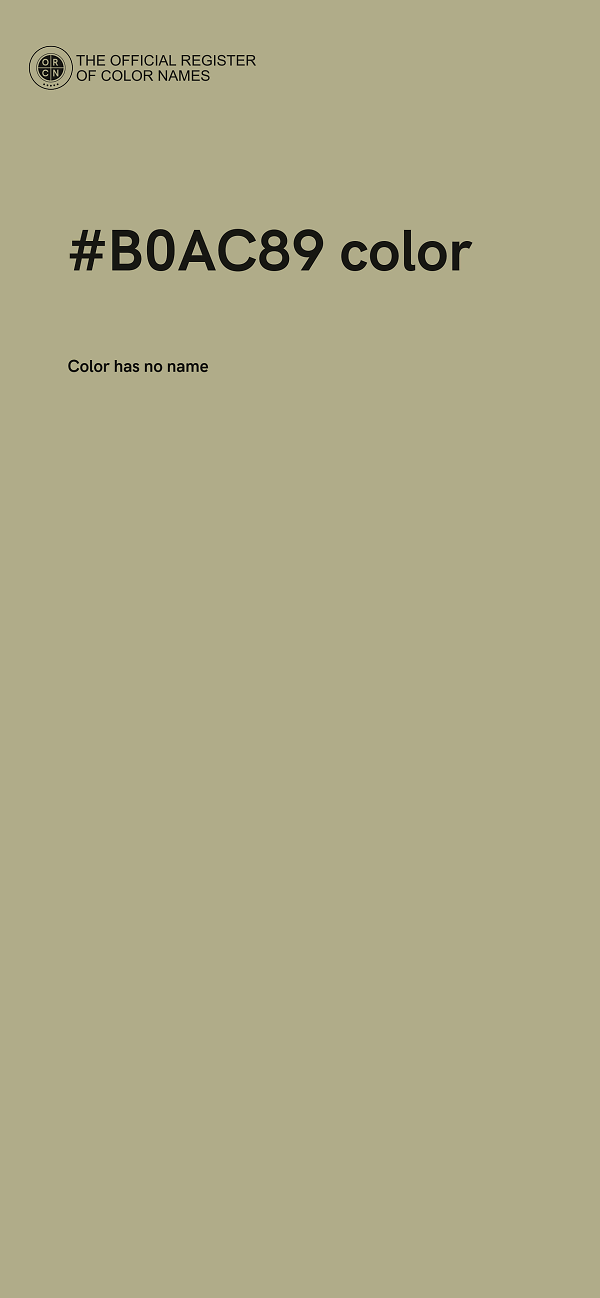 #B0AC89 color image