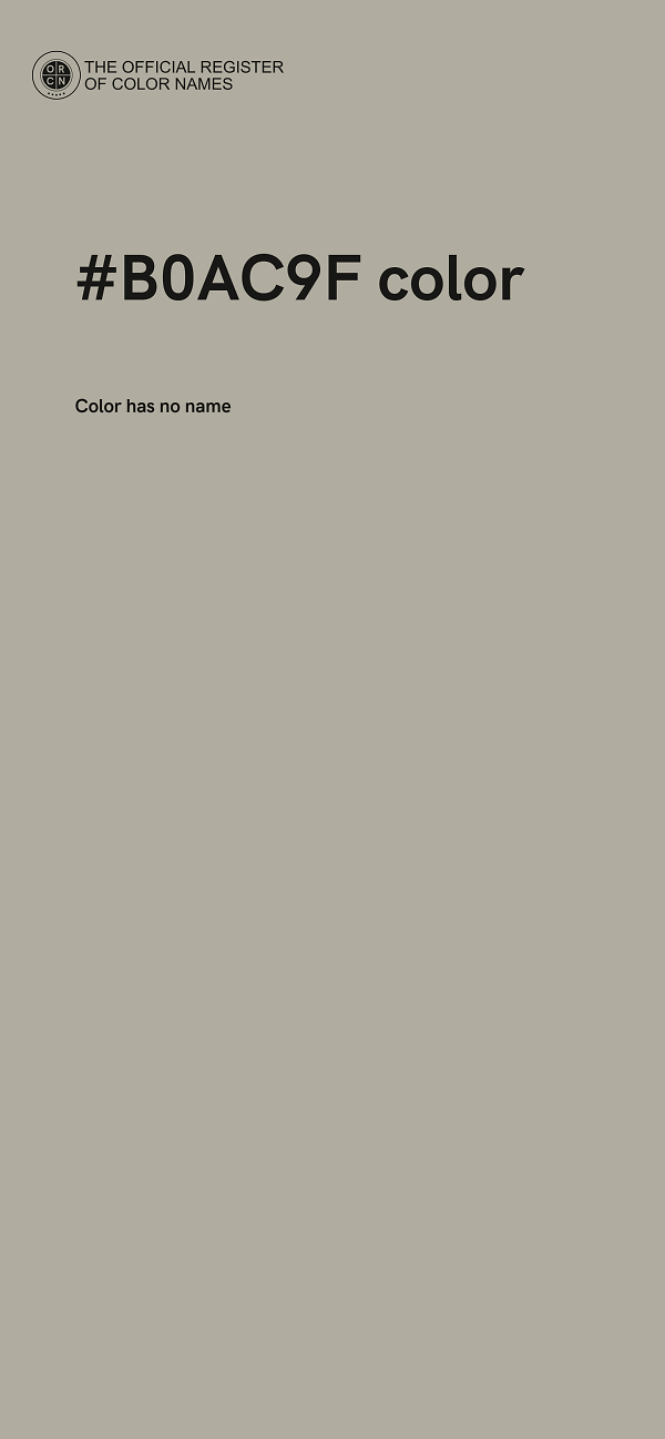 #B0AC9F color image