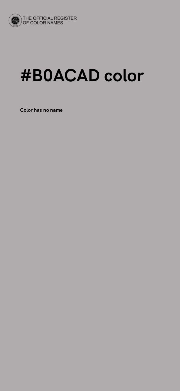 #B0ACAD color image