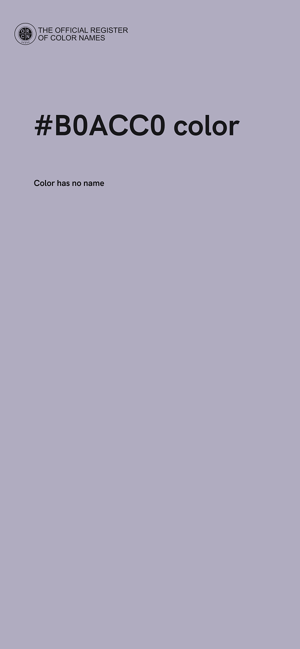 #B0ACC0 color image
