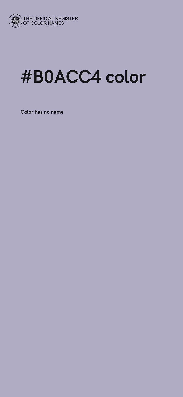 #B0ACC4 color image