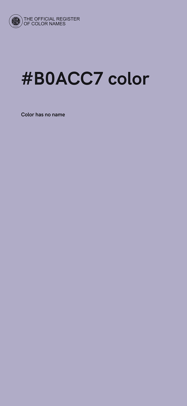 #B0ACC7 color image