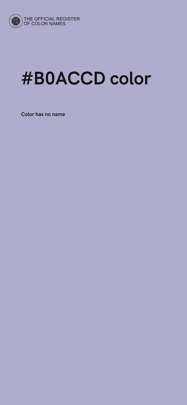 #B0ACCD color image