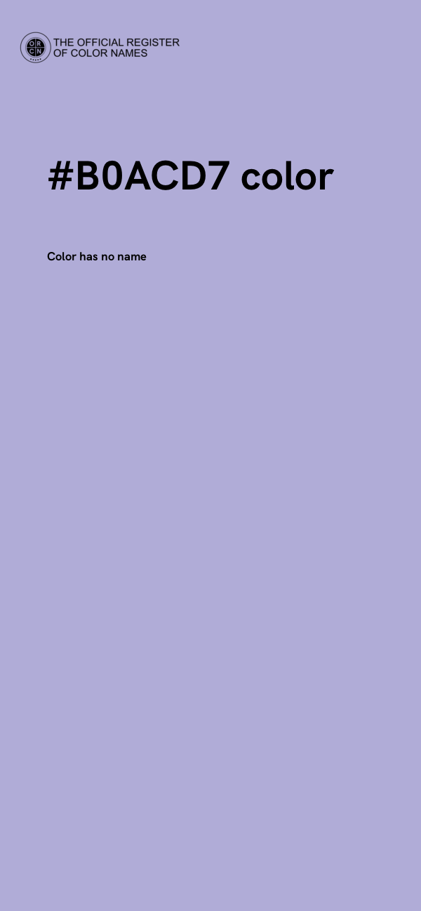 #B0ACD7 color image