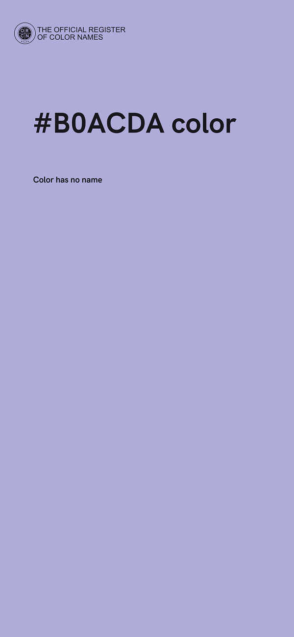 #B0ACDA color image