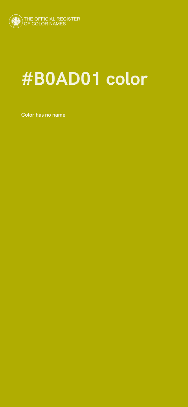 #B0AD01 color image