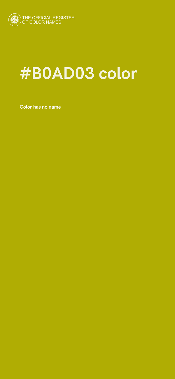 #B0AD03 color image