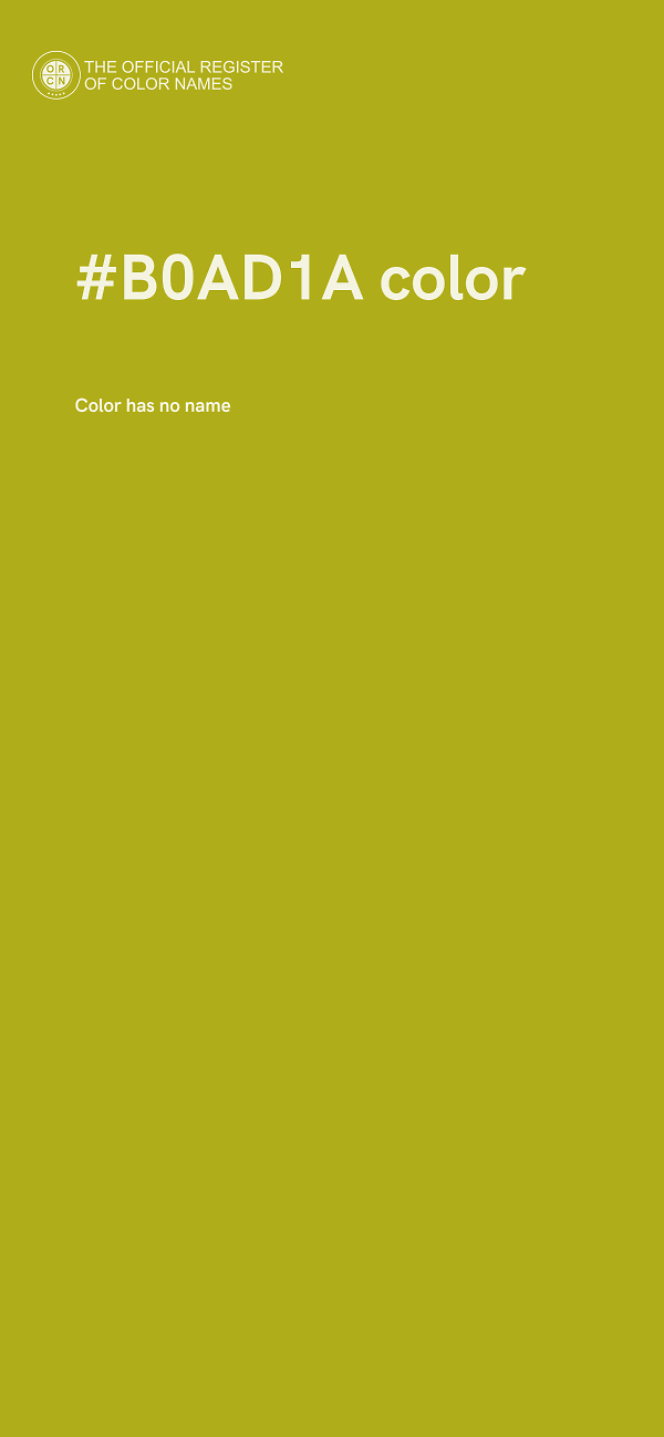 #B0AD1A color image