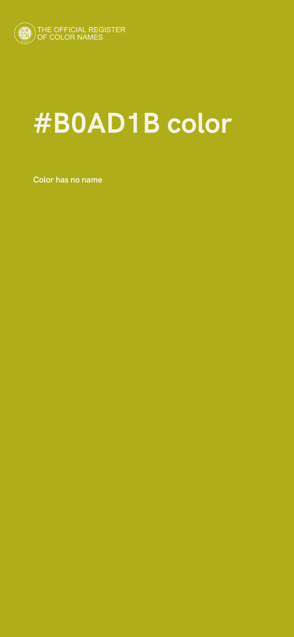 #B0AD1B color image