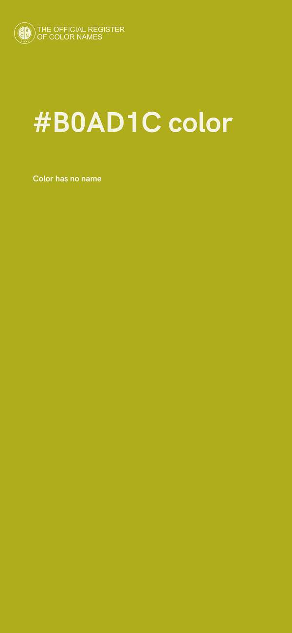 #B0AD1C color image