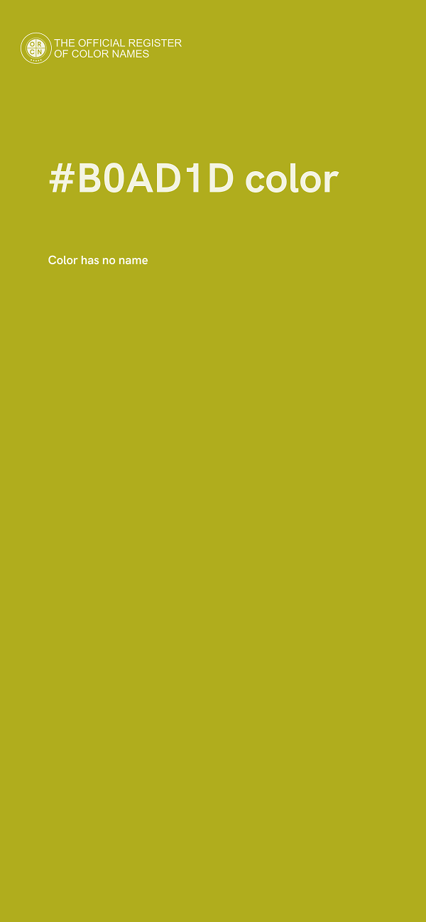 #B0AD1D color image