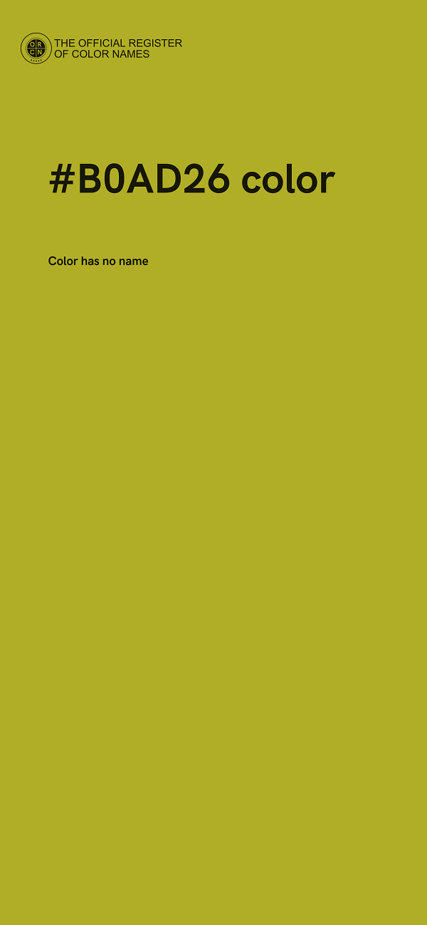 #B0AD26 color image
