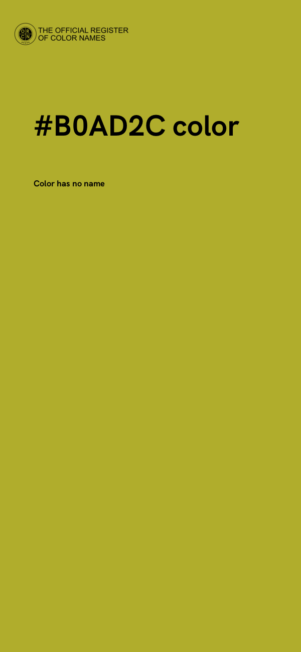 #B0AD2C color image