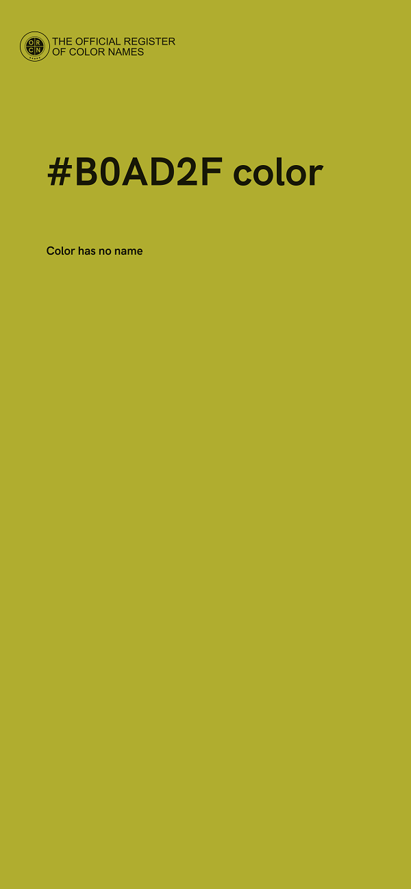 #B0AD2F color image