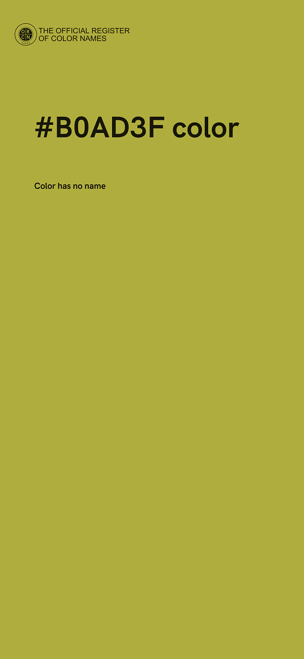 #B0AD3F color image