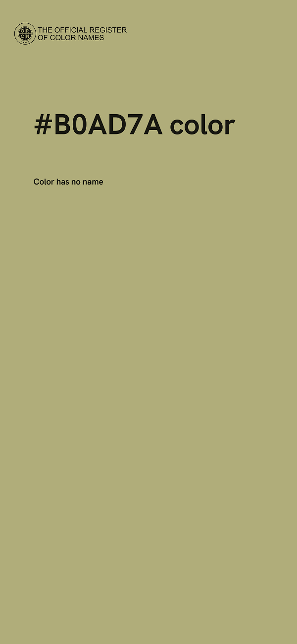 #B0AD7A color image