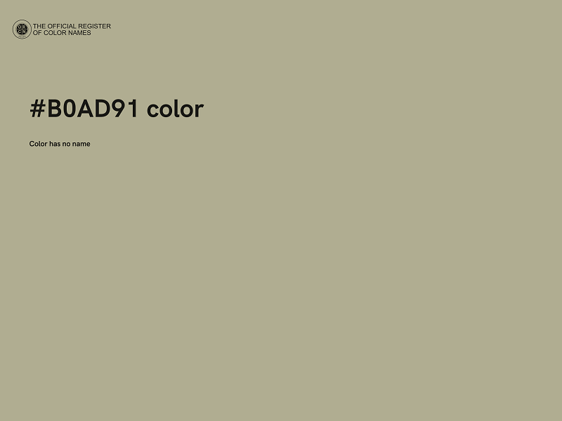 #B0AD91 color image