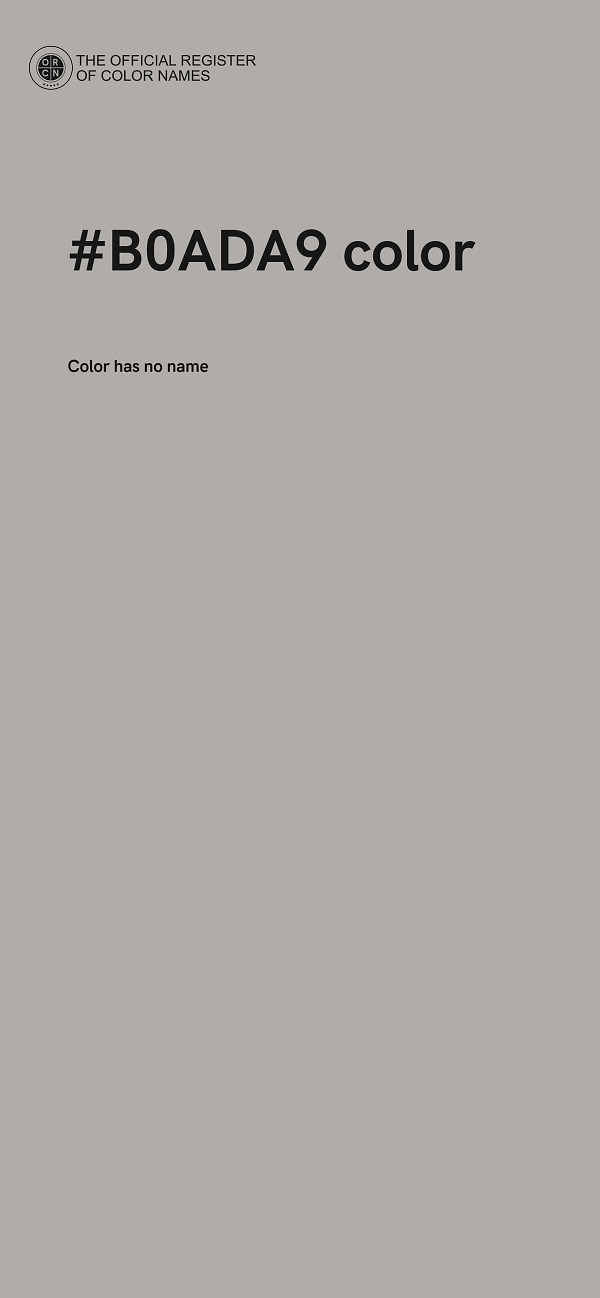 #B0ADA9 color image