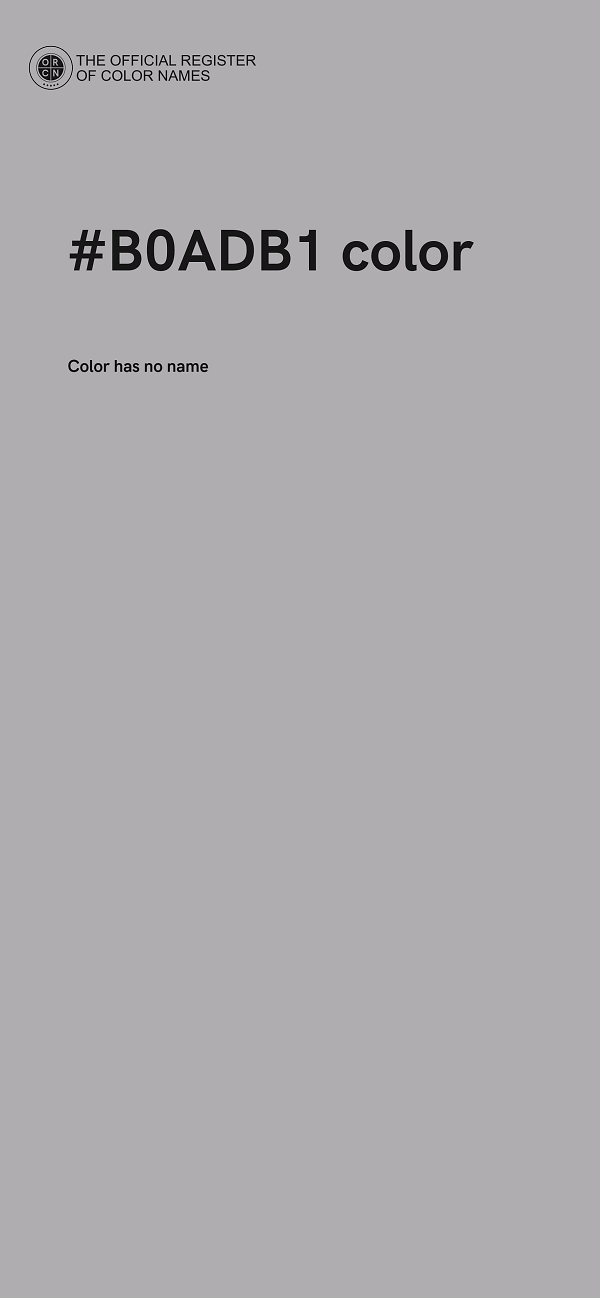 #B0ADB1 color image