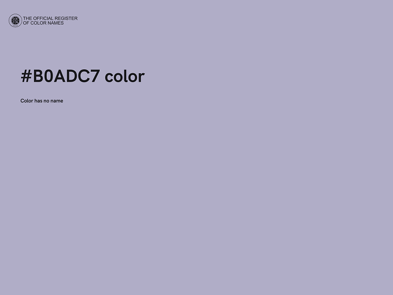 #B0ADC7 color image