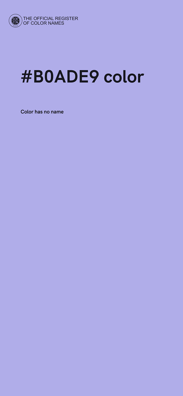 #B0ADE9 color image