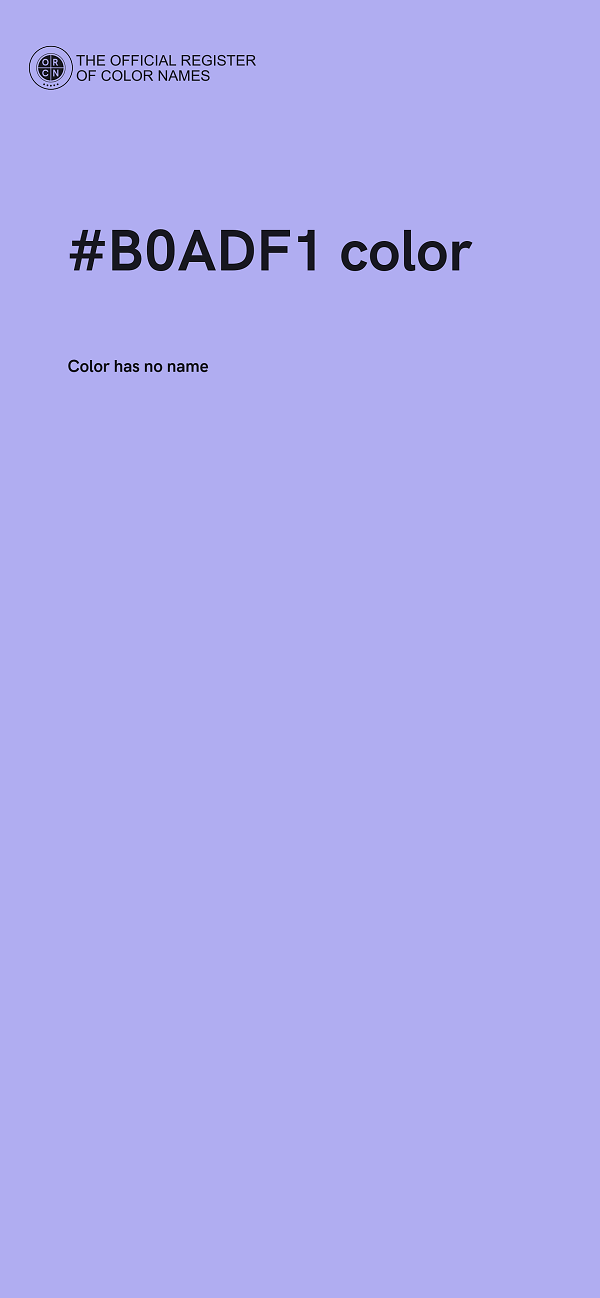 #B0ADF1 color image