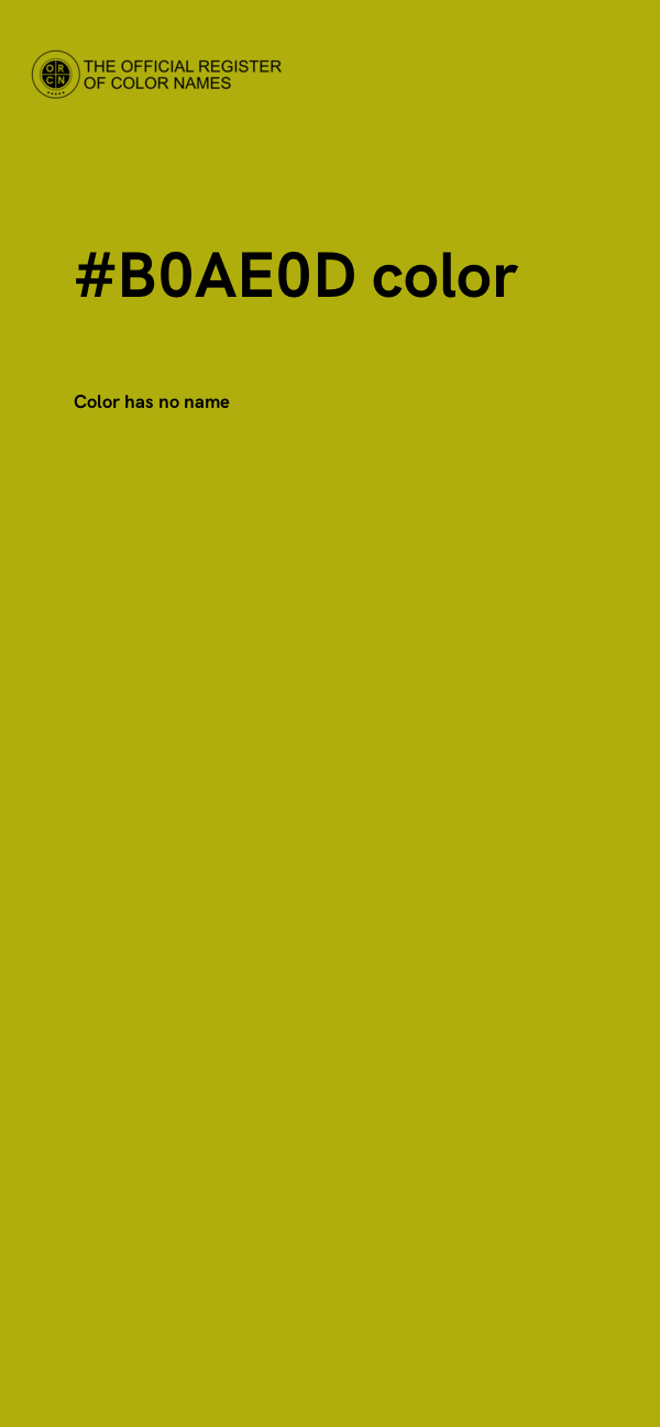 #B0AE0D color image