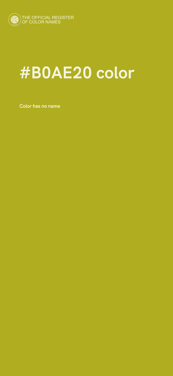 #B0AE20 color image