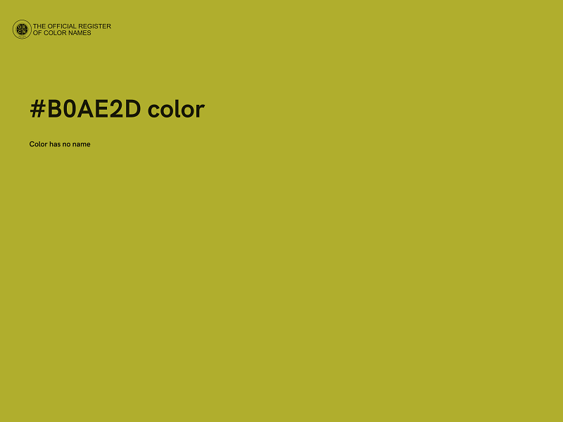 #B0AE2D color image