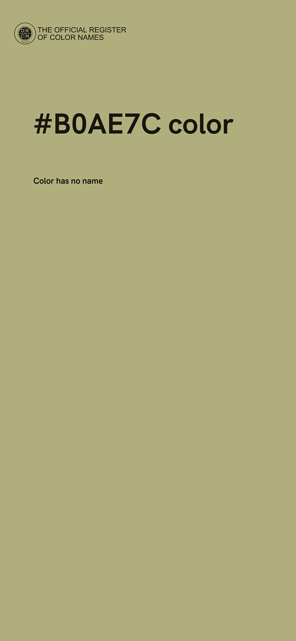 #B0AE7C color image
