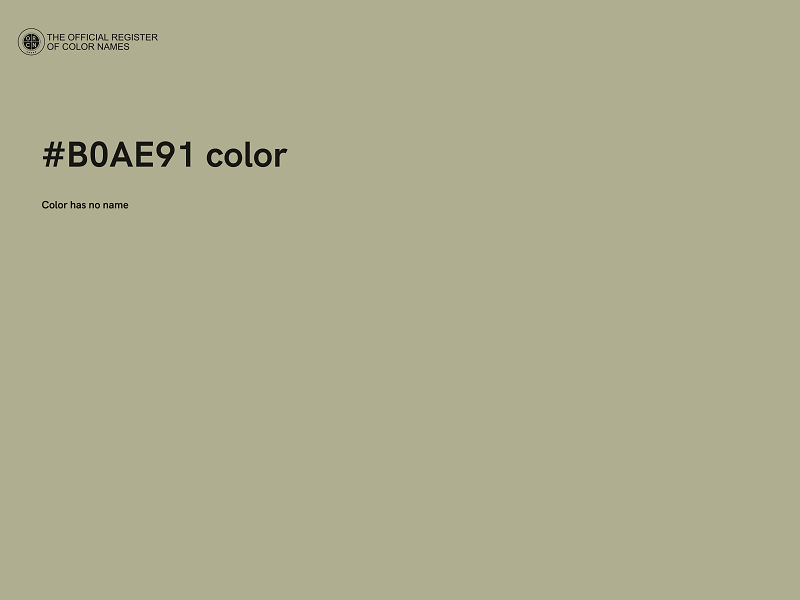 #B0AE91 color image