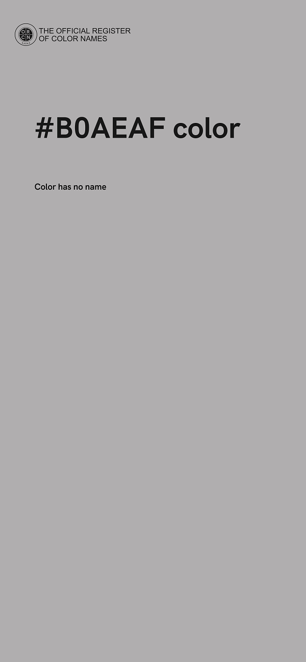 #B0AEAF color image