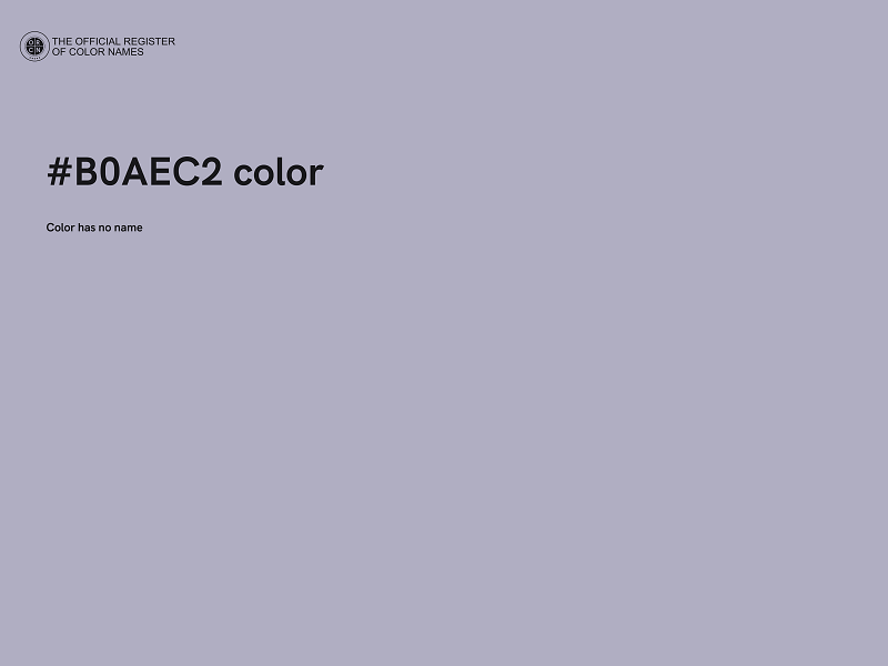 #B0AEC2 color image