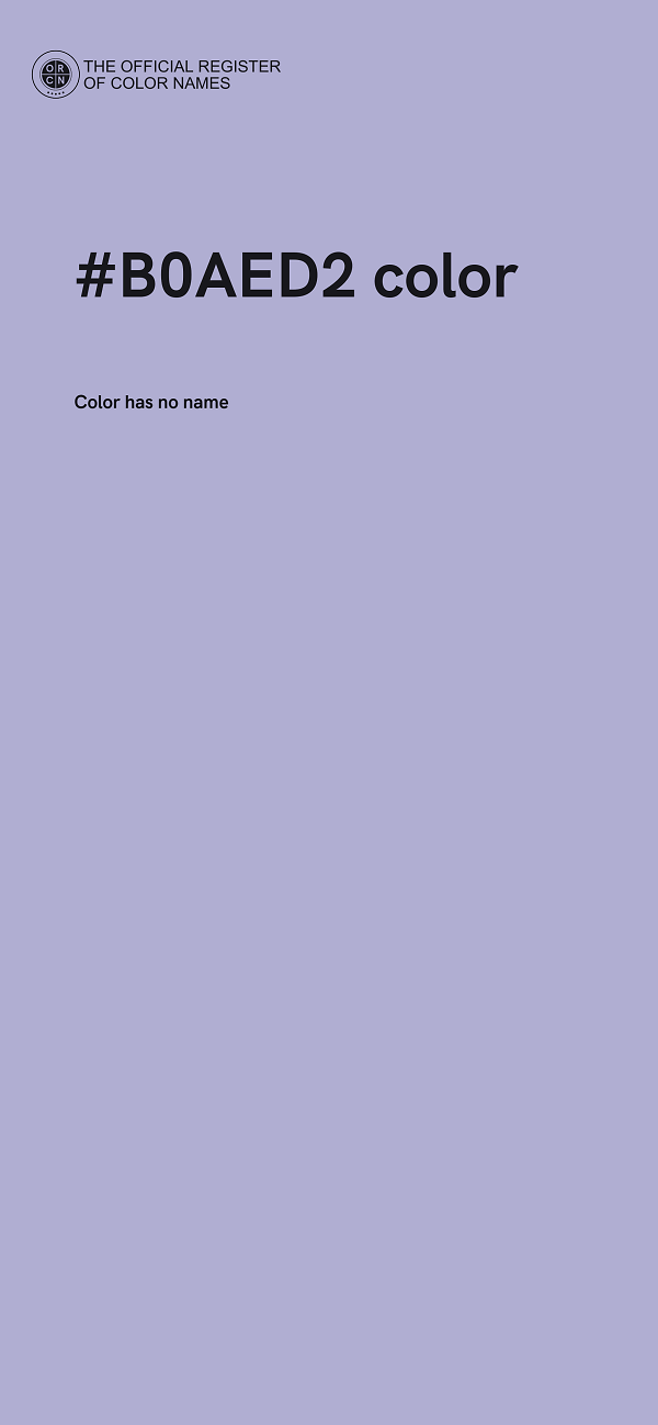 #B0AED2 color image