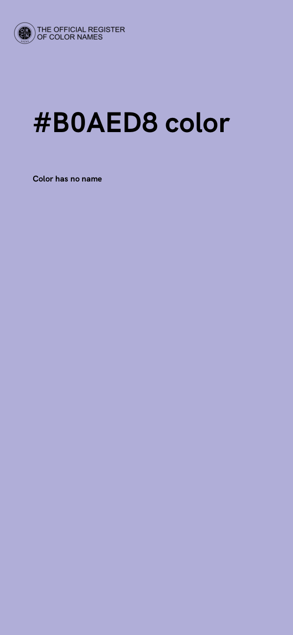 #B0AED8 color image