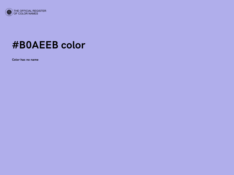 #B0AEEB color image