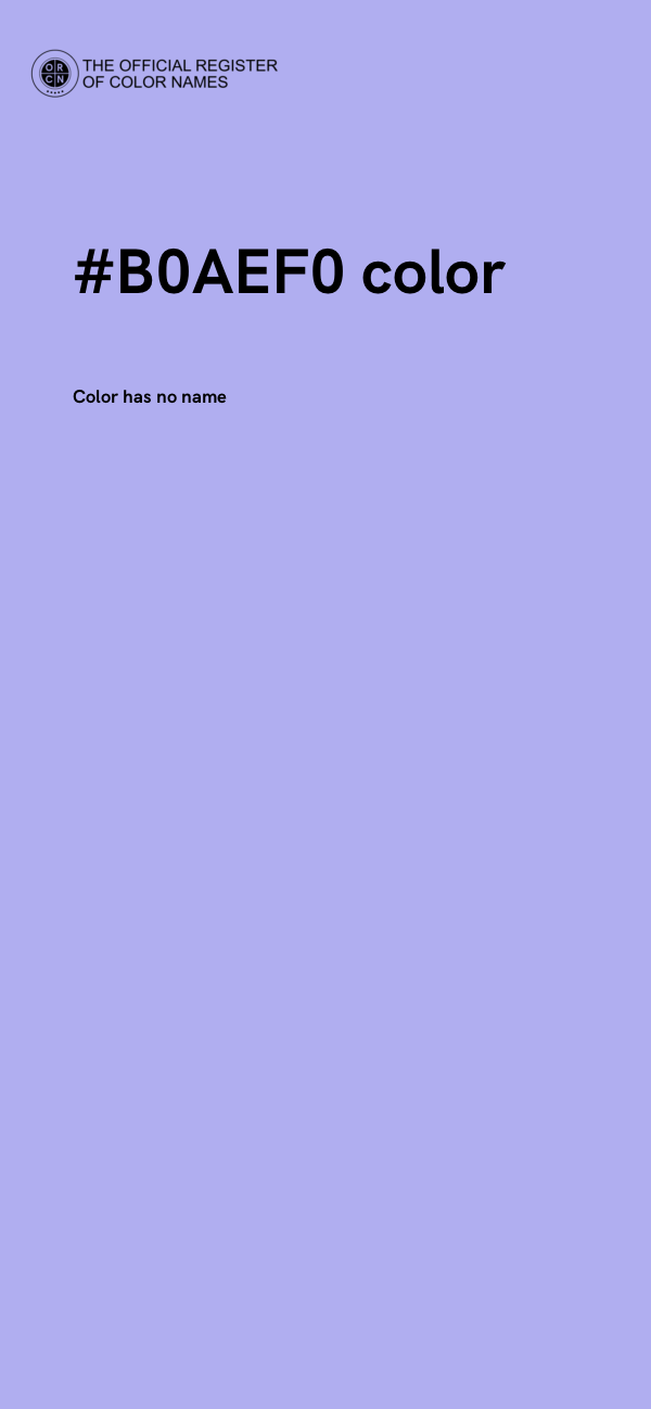 #B0AEF0 color image