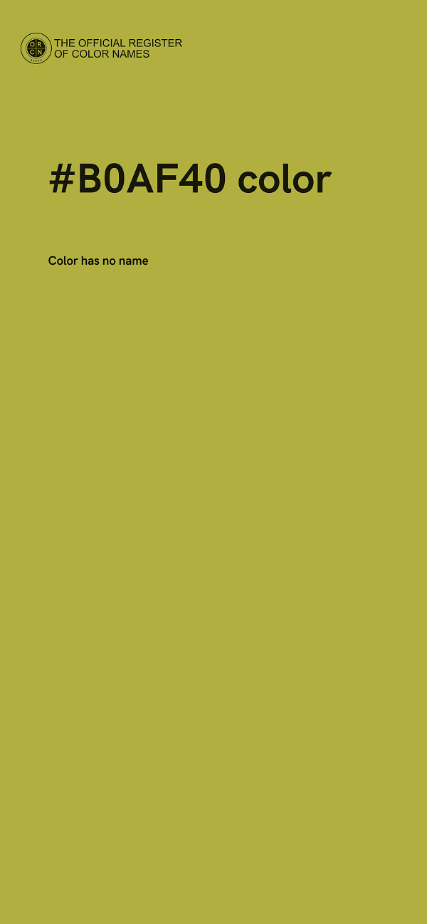 #B0AF40 color image