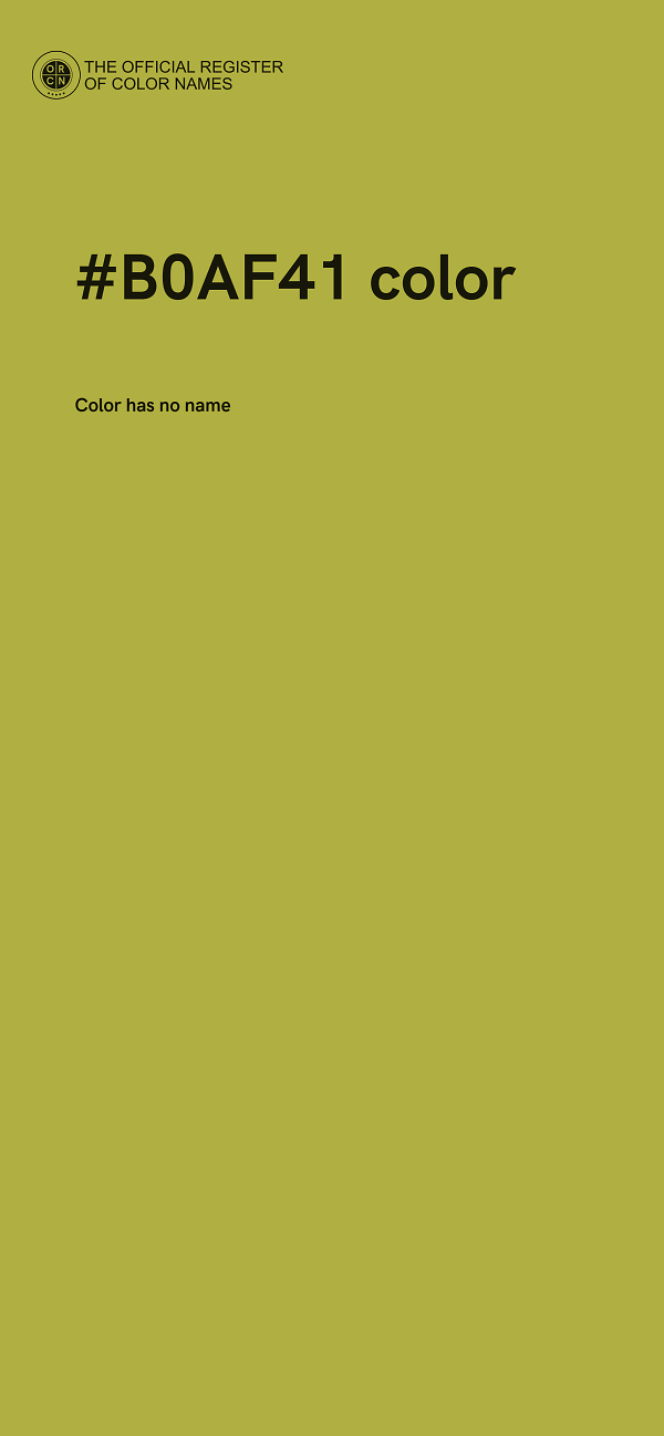 #B0AF41 color image