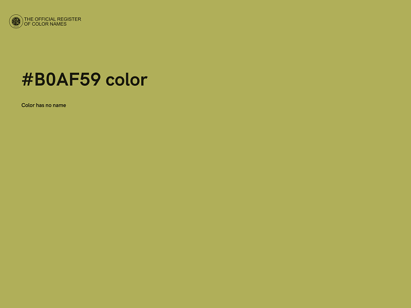 #B0AF59 color image