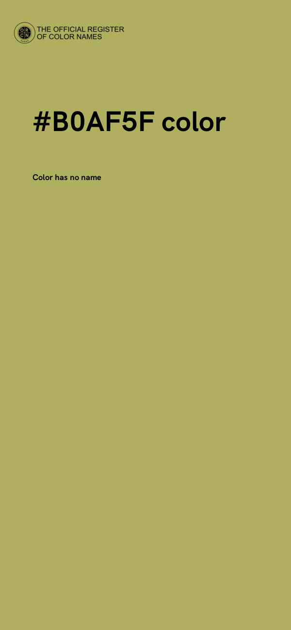 #B0AF5F color image