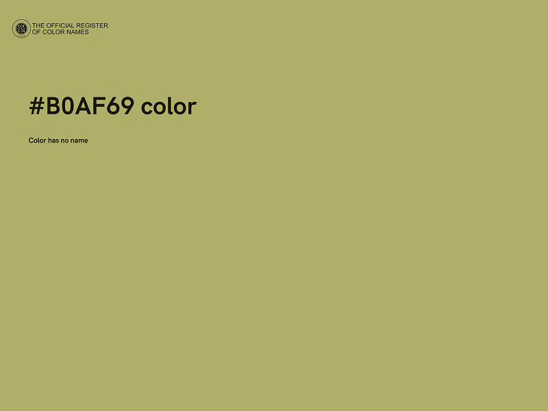 #B0AF69 color image