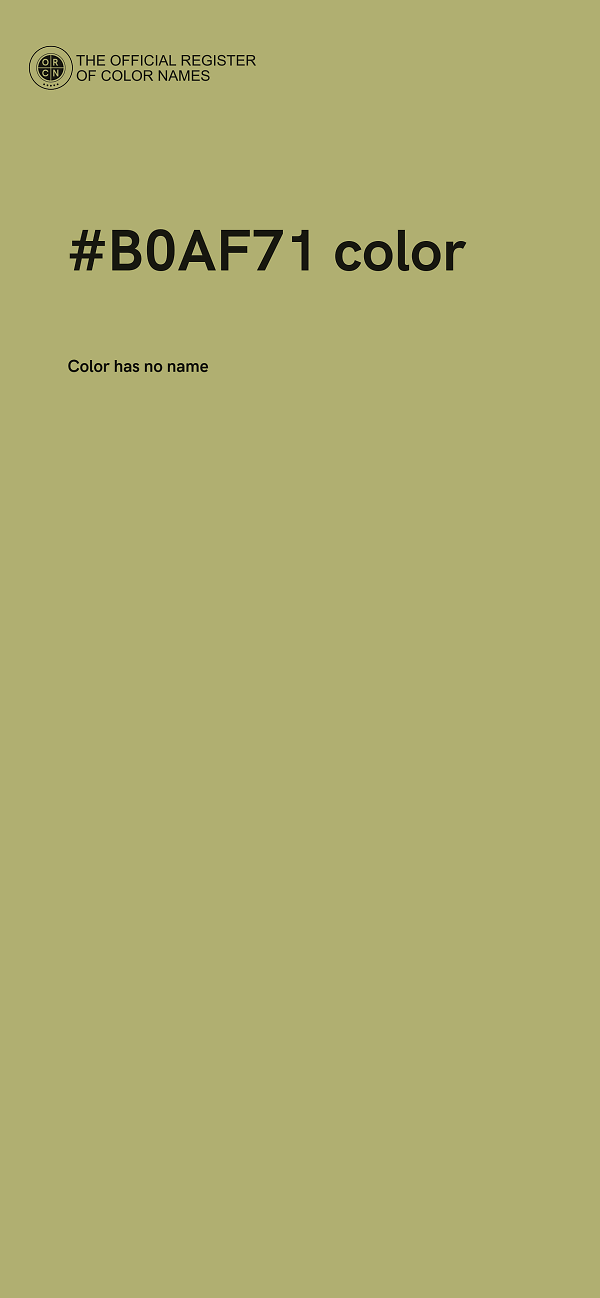 #B0AF71 color image