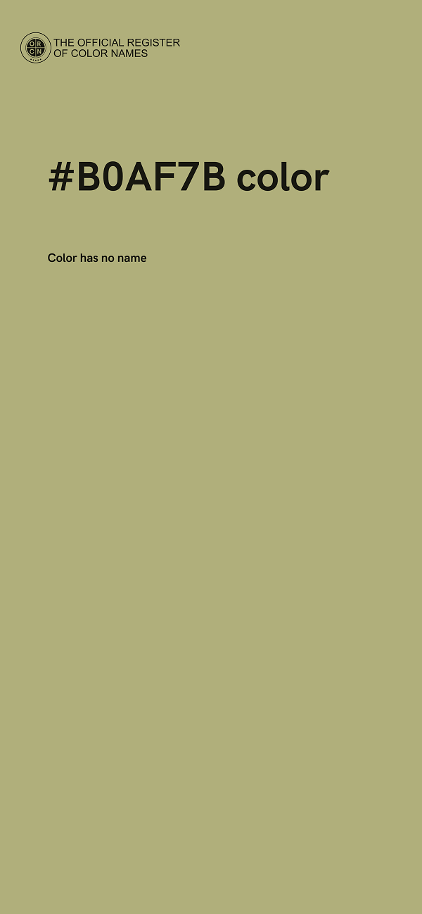 #B0AF7B color image