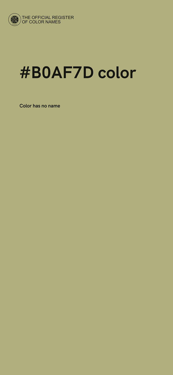 #B0AF7D color image