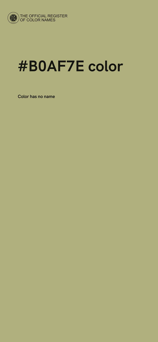 #B0AF7E color image