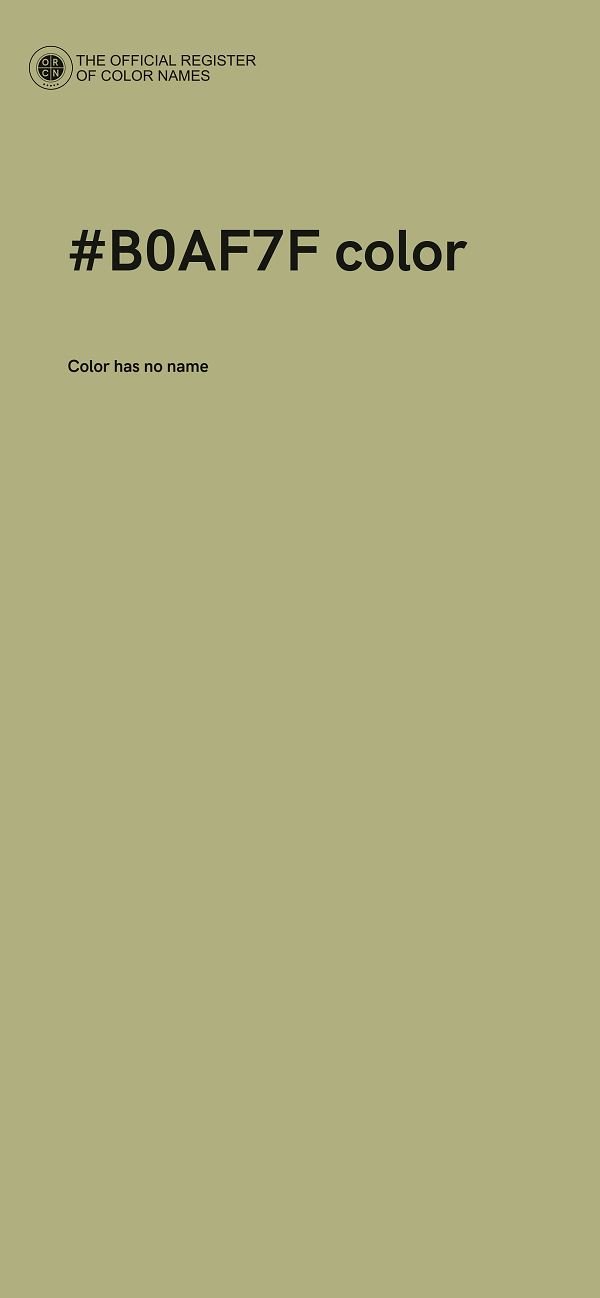 #B0AF7F color image